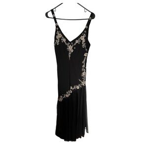 Vintage 90’s Beaded Silk Gown 14 Fairycore